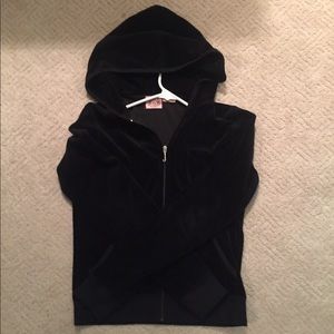 Black juicy couture jacket with hood